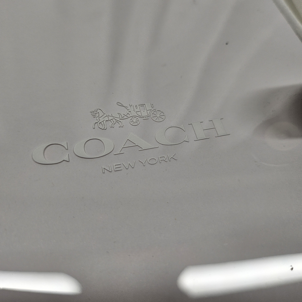 Coach Signature Canvas Notebook Cover Planner Binder Brown Khaki Snap Closure - Picture 9 of 10
